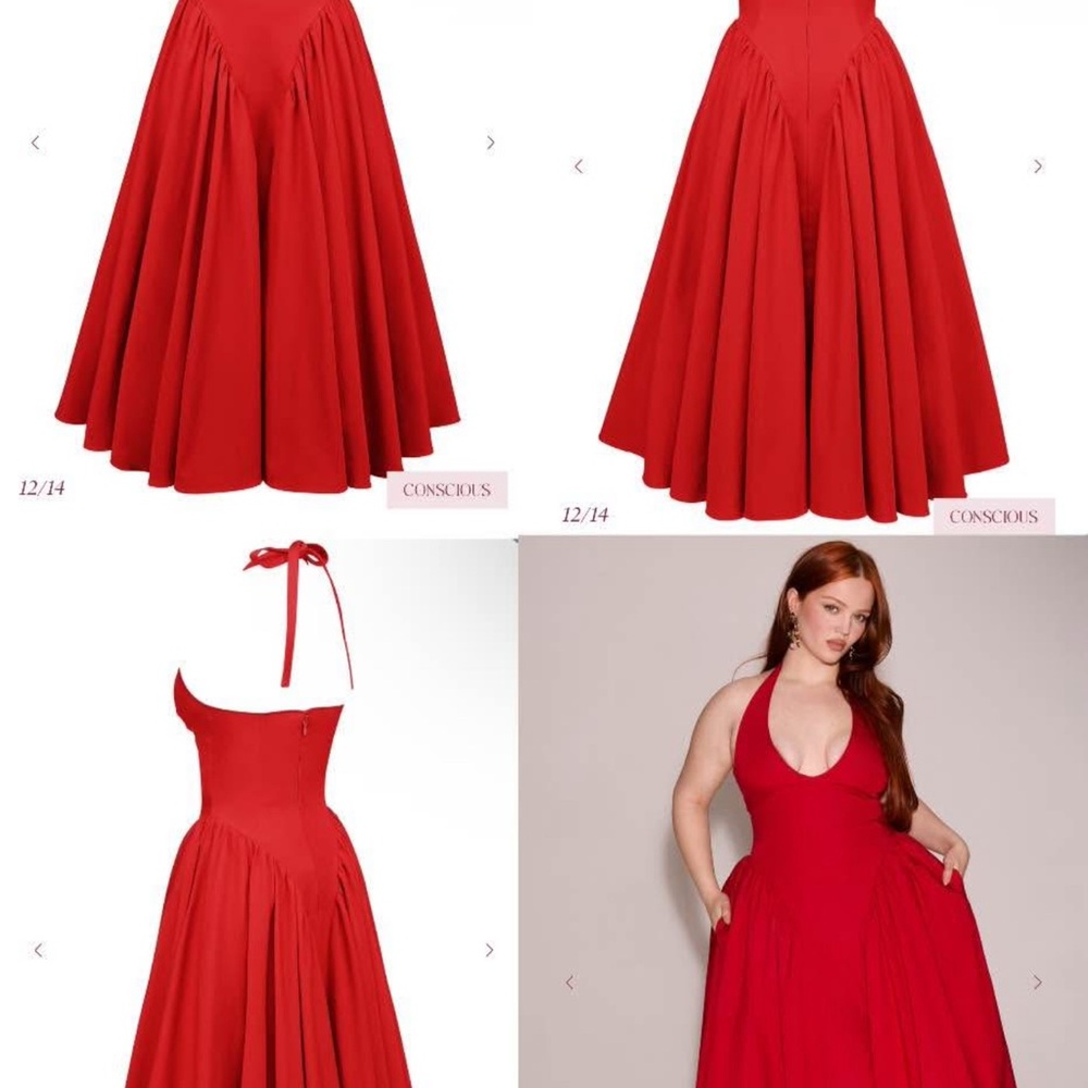 House of CB Marilyn Halter Midi Dress